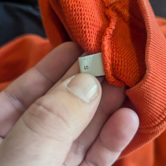 SANDRO - Orange "Love" Sweater - Sz S - Picture 10 of 12